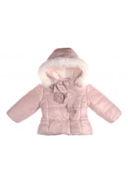 Garden baby зимняя куртка для девочки пудра 105509-36/60